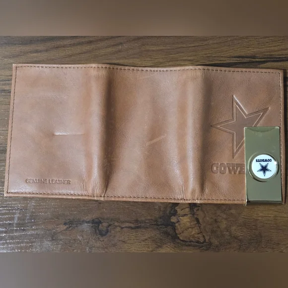 NFL Dallas Cowboys Leather Money Clip Set - Picture 3 of 4